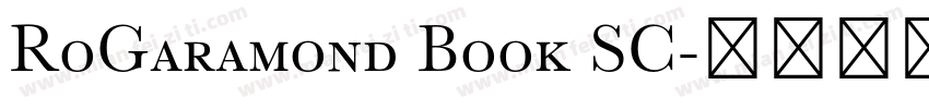 RoGaramond Book SC字体转换